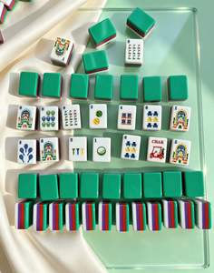 Fichas de Mahjong Americanas con Temática del Metro Urbano, Fotos Reales, En Stock, Listas para Enviar - Product Image 1