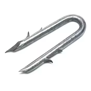 Clous en acier galvanisé de type U / <span class=keywords><strong>Agrafe</strong></span> de clôture à tige lisse <span class=keywords><strong>pour</strong></span> poteaux en bois, qualité industrielle, <span class=keywords><strong>fil</strong></span> barbelé <span class=keywords><strong>pour</strong></span> clôture <span class=keywords><strong>électrique</strong></span> - Product Image 1