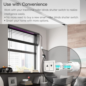 Langyeao ZigBee RF Smart Vorhangsc halter ABS 10A Touch Panel Unterstützt Alexa Google Home 240V Smart Life Modular Circuit PC - Product Image 2