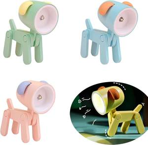 ไฟ LED สำหรับสัตว์เลี้ยงขนาดเล็กน่ารักพับได้มีหูสุนัขพร้อมไฟอ่านหนังสือ LED 5ดวงไฟกลางคืนสำหรับสัตว์เลี้ยงนักบินอวกาศผู้ปกครอง - Product Image 2