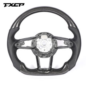 Volante de fibra de carbono apto para <span class=keywords><strong>Audi</strong></span> <span class=keywords><strong>TT</strong></span> R8 TTRS TTS MK2 MK3 S3 S4 S5 S6 S7 RS3 RS4 rs5 rs6 rs7 A4 A6 Control de volante - Product Image 2