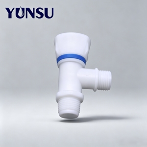 Válvula angular de cerámica DN15 de 1/2 pulgada, válvula angular sanitaria con tapa cuadrada para conexión de tuberías de agua fría - Product Image 4