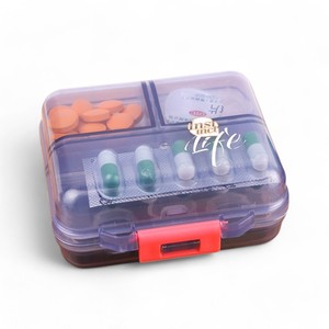 Promozionale portatile in plastica ABS organizzatore settimanale scatola di medicinali Dispenser farmaceutico per la conservazione delle pillole - Product Image 4