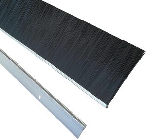 <span class=keywords><strong>Brosse</strong></span> <span class=keywords><strong>à</strong></span> bande en alliage d'aluminium <span class=keywords><strong>de</strong></span> type F - Noir, joint d'étanchéité pour <span class=keywords><strong>porte</strong></span> <span class=keywords><strong>de</strong></span> garage, montage facile, maintien du <span class=keywords><strong>bas</strong></span> <span class=keywords><strong>de</strong></span> <span class=keywords><strong>porte</strong></span> enroulable pour usage industriel - Product Image 3