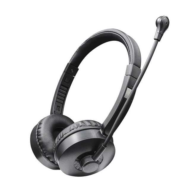 Hig Quality Binaural Call Center Telephone Headset with Real Noise Cancelling Usb Cord Headset With Mic