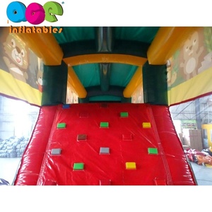 Château gonflable personnalisé, <span class=keywords><strong>jungle</strong></span>, animal, bus, thème enfants, amusant, <span class=keywords><strong>jeu</strong></span> <span class=keywords><strong>de</strong></span> course, jouet, obstacle avec toboggan, combo, parcours d'obstacles gonflable - Product Image 4