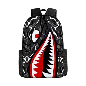 <span class=keywords><strong>Sac</strong></span> à dos FZSCB16-4 à motif de requin, imprimé requin <span class=keywords><strong>personnalisé</strong></span>, léger, en nylon et polyester, imperméable, <span class=keywords><strong>sac</strong></span> d'école - Product Image 4