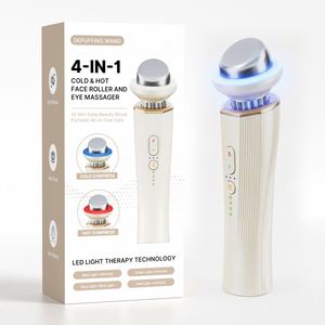 Rouleau facial et masseur oculaire USB rechargeable chaud/froid pour réduire les poches, atténuer les cernes et booster l'éclat de la peau - Product Image 4
