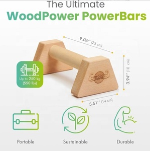 Maniglie per flessioni Yiwu Durable Handstand Trainer <span class=keywords><strong>in</strong></span> <span class=keywords><strong>legno</strong></span> di faggio, attrezzatura per calisthenics per casa, parallele <span class=keywords><strong>in</strong></span> <span class=keywords><strong>legno</strong></span> per flessioni, barre per flessioni Power Bars - Product Image 4