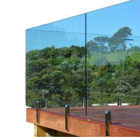 YL METAL Poteaux de clôture de piscine en verre moderne en acier inoxydable 12 mm réglables, installation facile DIY