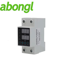 CHYT 220V 63A Voltmeter Fasa Tunggal dengan Proteksi Batas yang Dapat Disesuaikan dan Pelindung Tegangan Rendah 1-40A 1-63A Tipe Arus AC