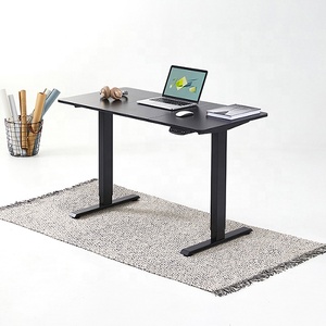 2021 New Arrival Standing Desk Smart Office Table Electric Desk with Black Table Top