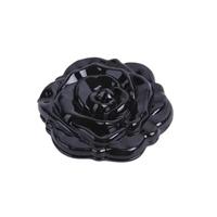 Miroir de poche compact rétro double face portable avec motif rose, personnalisable avec logo, outil de maquillage