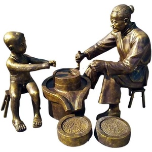 Esculturas de Bronce de Fibra de Vidrio a Gran Escala, Figuras de Bronce de Imitación Fundidas a Medida para Jardín, Paisajismo y Exteriores en Hebei - Product Image 4
