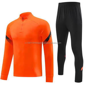Jersey Training Suit Set Men Half-Zip Sweatshirt Men Women Adult Sports Team Uniform Long Sleeve Football Jersey Team Wear - Product Image 3