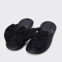 Girly Heart Bowknot Toe Imprimé Tongs Femmes D'été En Plein Air Plage Vacances EVA Antidérapant Semelle Souple Sandales Mode Tendance