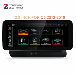 YZG Android 10 12,3 pouces Radio DVD TV Écran tactile stéréo pour voiture Affichage Carplay Android pour <span class=keywords><strong>Audi</strong></span> Q5 <span class=keywords><strong>SQ5</strong></span> 2010 2011 2013 2015 MMI - Product Image 2