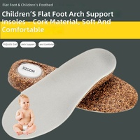 Semelles de haute qualité à coussin d'air intégral, absorption des chocs, en liège et velours, respectueuses de la peau, pour enfants et adultes