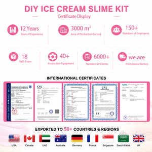 Kit de Slime DIY de Sorvete para Crianças, Slime Aromatizado com Caixa de Armazenamento, Brinquedo de Artesanato - Product Image 4