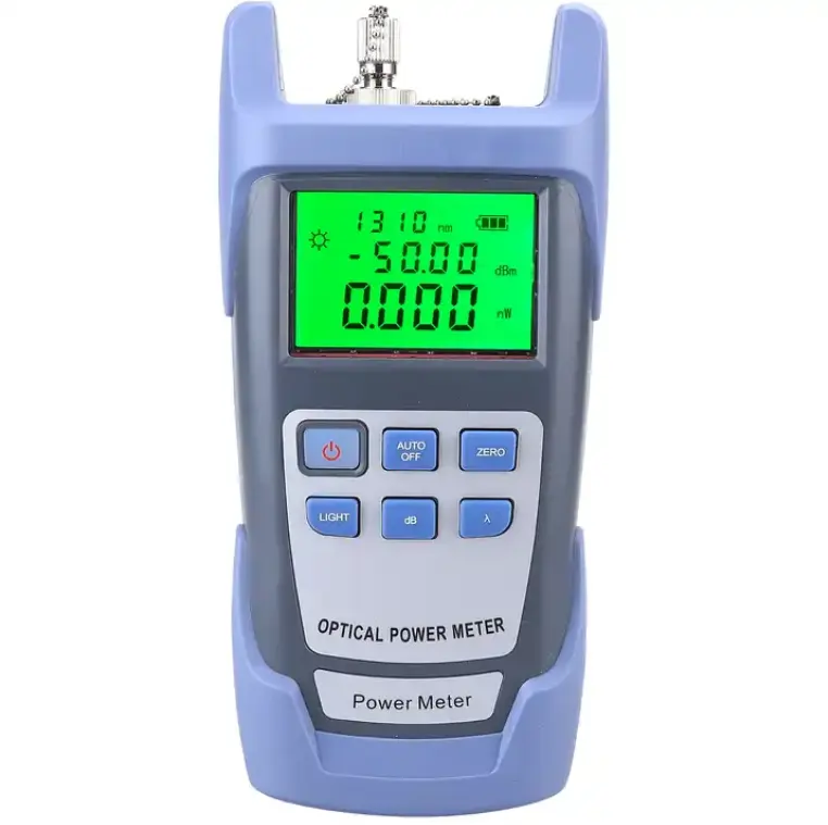 FTTH Fiber Optic Cable Tester SC/LC/ST/FC Connections Optical Power Meter OPM -50 ~+26dBm Portable Fiber Optical Power Meter