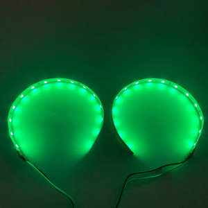 Kit de mise à niveau des phares avec lentilles de projecteur DRL de type 360, yeux de démon, yeux de démon, feux de jour WRGB - Product Image 3