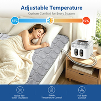 Coussin chauffant à circulation d'eau, couverture chauffante sécurisée à température réglable pour un sommeil chaud en hiver dans la chambre
