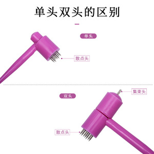 Plum Blossom Needle Skin Needle Pink Disposable Sterile Manual Use For Bloodletting Therapy - Product Image 3