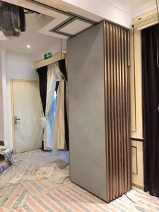 Hotel banchetto ristorante sala privata pensile guida push-pull senza binario di terra muro divisorio mobile - Product Image 3