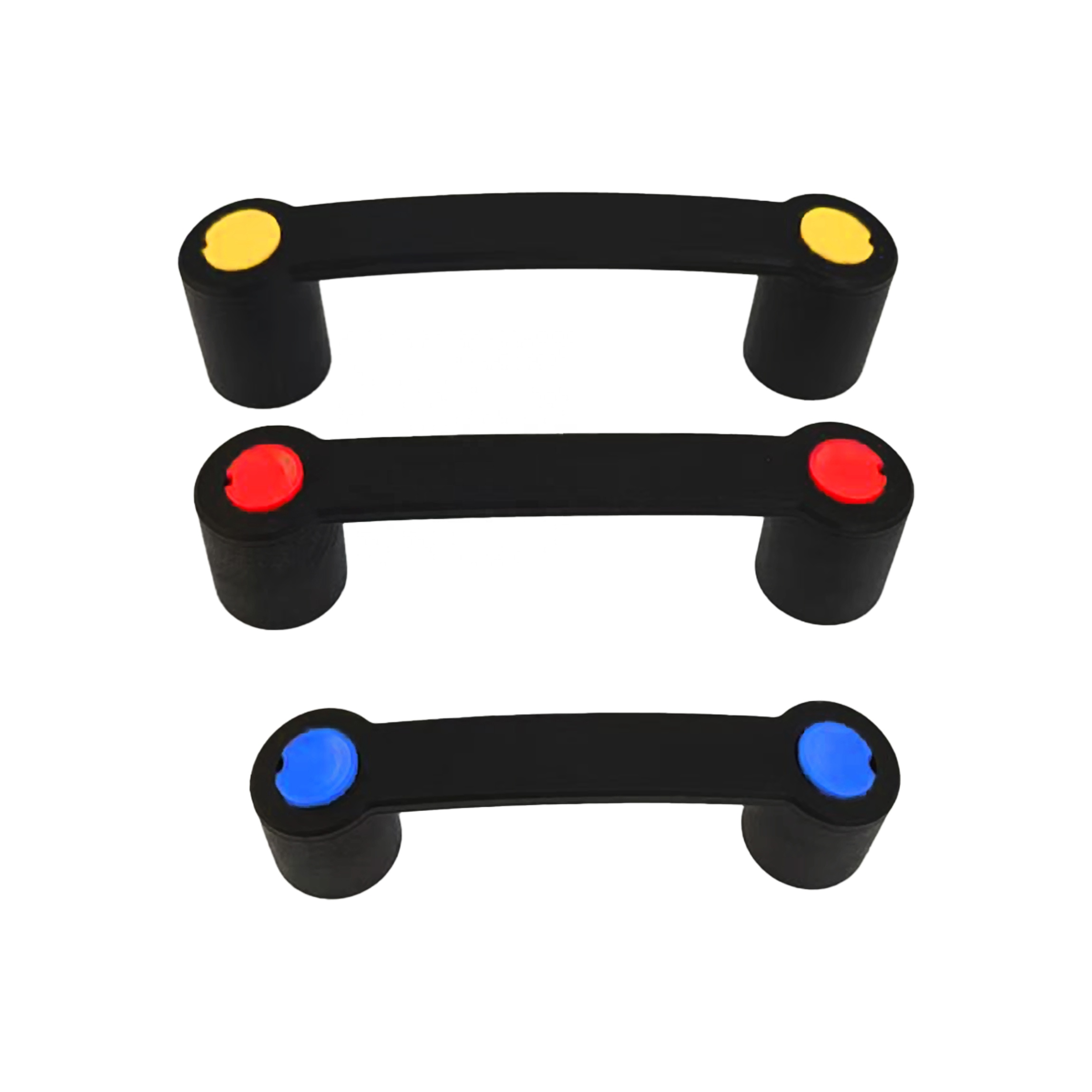 Black Reinforced Pull Handle Plastic Bridge Handle