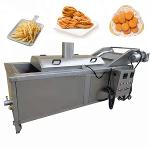 Belt conveyor small continuous fryer automatic chicken fryer automatic chicken breast chicken fryer