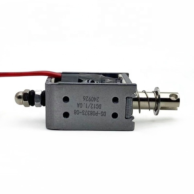DS-0837 Small Electromagnet 10mm Stroke Dc 12v 24v Push Pull Frame Solenoid for Cash Box