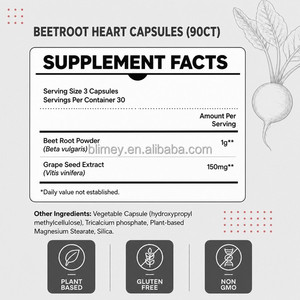 Cápsula de extracto de raíz de remolacha antioxidante para el cuidado de la salud, suplemento concentrado, cápsulas de remolacha - Product Image 3
