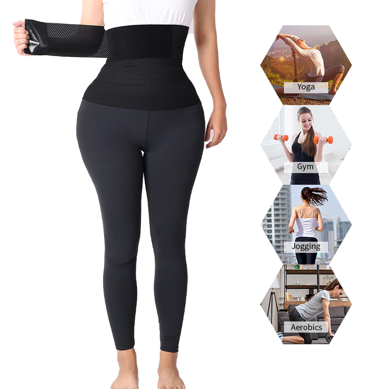 Yoga Body Sculpting Belt Latex Waist Trainer Sport Running  Gym Fitness High Waist Tummy Control Legging