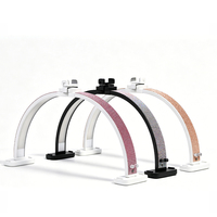 Lampe à ongles demi-lune pliable en gros, intensité réglable, température de couleur ajustable 3000K-6500K, lampe de bureau pour manucure