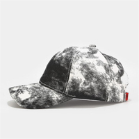 Casquette de baseball tie-dye personnalisée, 6 panneaux, en coton, avec logo brodé, réglable, style sport décontracté, pour hommes et femmes