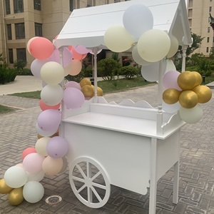 Chariots à Bonbons Pliables Personnalisables Avec Roues pour Mariage, Enfants, Décoration de Noël, <span class=keywords><strong>Bar</strong></span> à Desserts et Bonbons - Product Image 2