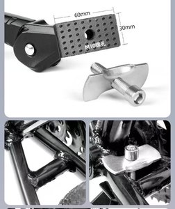 Chân đế xe đạp có thể điều chỉnh bằng hợp kim nhôm phía sau Giá đỡ xe đạp hỗ trợ cho phụ kiện xe đạp 24 ​​-29 inch - Product Image 6