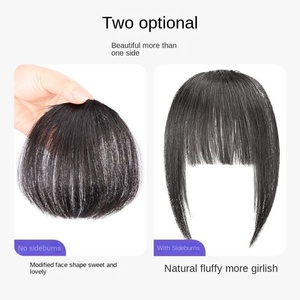 <span class=keywords><strong>Frange</strong></span> à clipser en <span class=keywords><strong>cheveux</strong></span> humains naturels Fashion Focus, épaisse et volumineuse, extension capillaire amovible pour femmes, pour un look quotidien élégant - Product Image 1