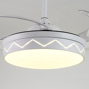 Hot bán 36-inch LED sắt quạt trần điều khiển từ xa các tính năng 3 thay đổi màu sắc làm mát không khí tiết kiệm năng lượng đèn chùm nhà máy giá - Product Image 6