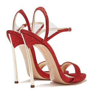 Moda elegante Bling tacchi a spillo tacchi alti punta aperta scarpe da <span class=keywords><strong>donna</strong></span> comode <span class=keywords><strong>sandali</strong></span> da ragazza per banchetti - Product Image 2