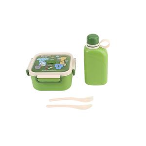 Boîte à lunch carrée pour enfants de 1000 ml, ensemble durable et portable en <span class=keywords><strong>plastique</strong></span> avec <span class=keywords><strong>bouteille</strong></span> d'eau pour l'extérieur - Product Image 5