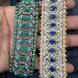 إكسسوارات نحاسية جديدة وعصرية للبنات، سوار بوهيمي ملون مرصع بالزركون والكريستال والألماس، مجوهرات شهيرة مصنوعة يدوياً، مناسب للعطلات والمناسبات غير الرسمية - Product Image 4