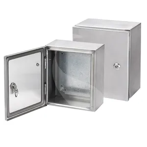 China Manufacture Factory Stainless Steel Metal Weatherproof IP66 Outdoor Project Elctronic Enclosure Terminal Box