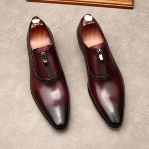 Nouvelles Chaussures Oxford en Cuir Véritable Style Anglais à Lacets avec Trois Boucles Connectées, Semelle Extérieure en Caoutchouc Antidérapante pour Mariages d'Automne - Product Image 2