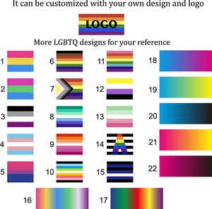 Lgbtq chuyển giới niềm tự hào cờ in đàn hồi Ribbon Webbing dây đeo cho quần áo độ đàn hồi cao dây thắt lưng cho may mặc - Product Image 3