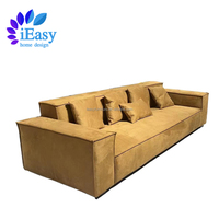 IEasy Fohsan – canapé trois places en velours doux et confortable, pour salon, style européen, OEM, prix d'usine, chine