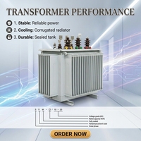 Transformateur de distribution d'électricité électrique 50/60 Hz, 100 kVA, triphasé, transformateur immergé dans l'huile S20, transformateur toroïdal