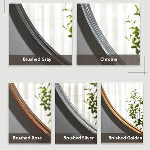 <span class=keywords><strong>Espejo</strong></span> de Baño Moderno con Marco de Acero Inoxidable 304 y Diseño Irrompible - Product Image 2