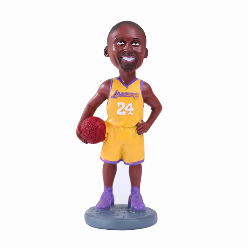 Cầu thủ bóng rổ tùy chỉnh Kobe thể thao hình trò chơi NBA 3D PVC cầu thủ bóng rổ hành động số liệu cho sưu tập