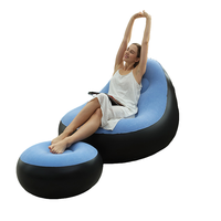 Chaise longue paresseuse gonflable floquée de haute qualité pour le salon